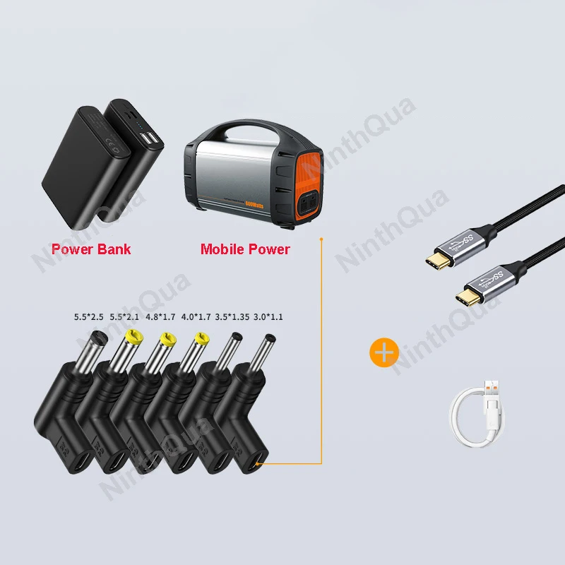 Universal USB-C to DC Power Adapter