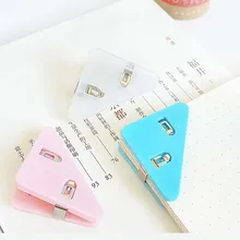 

5Pcs Mini Corner Clips Set Bookmark Transparent & Solid Colorful Page Holder Paper Clip Clamp File Index Photo Office School