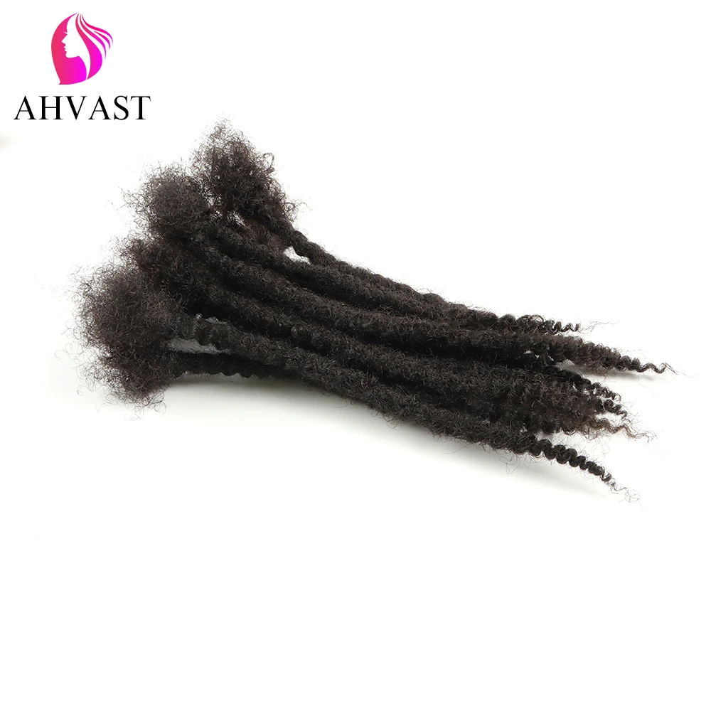 AHVAST new design loc coils extensions 100 human hair loose end loc