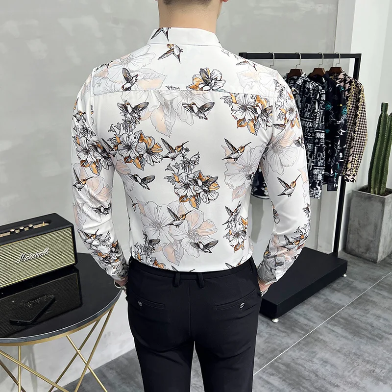 chinese dress ladies Ornate Print Long Sleeve Shirt main image 0