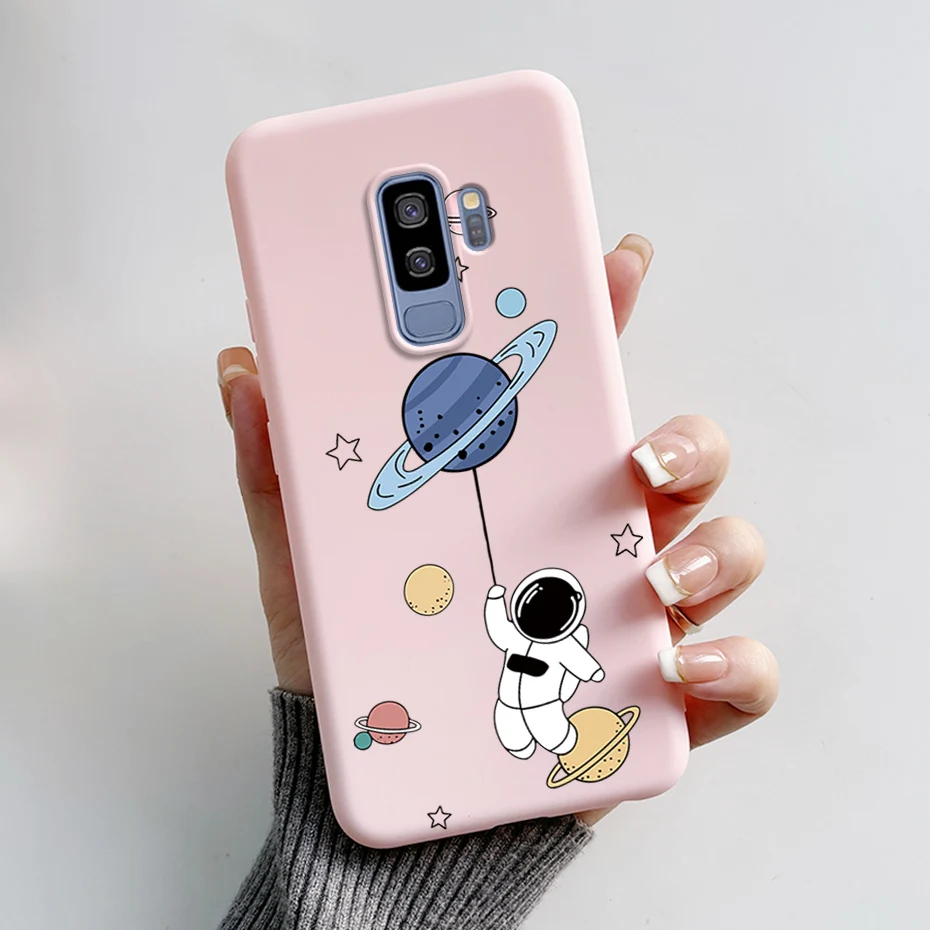 Astronaut Silicone Phone Case with Protective Bumper for Samsung Galaxy S9/S9+