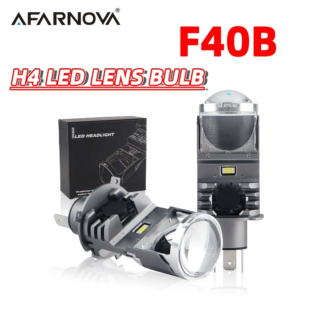 F40B-LED-H4-Lens-Mini-Projector-Headlight-Bulbs-Lenses-High-Low-Beam ...