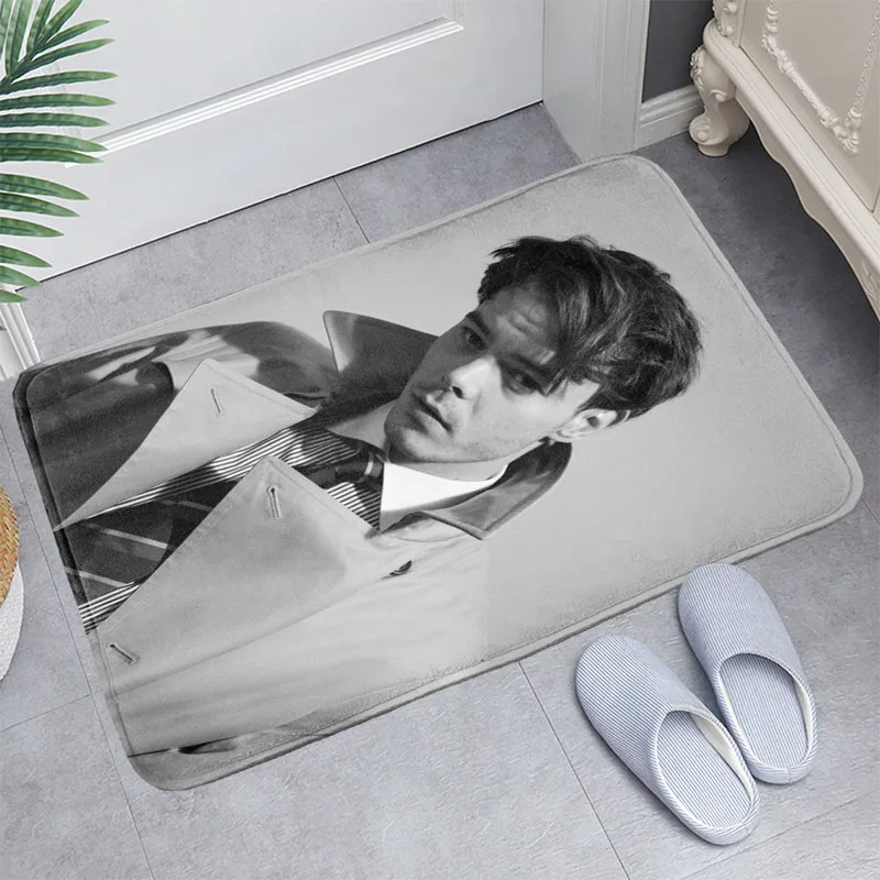 

Charlie Heaton Doormat Floor/Bath/Kitchen/Beach Mat Flannel Sponge Fabric 3D Printed Shaggy Custom Decoration For Bedroom