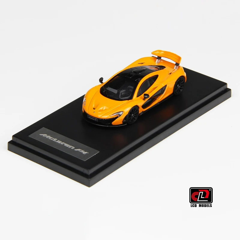 LCD 다이캐스트 1/64 스케일 Mclaren 합금 자동차 모델 Mclaren P1 Supercar 놀이 차량 소년을위한 장난감 오리지널 박스
