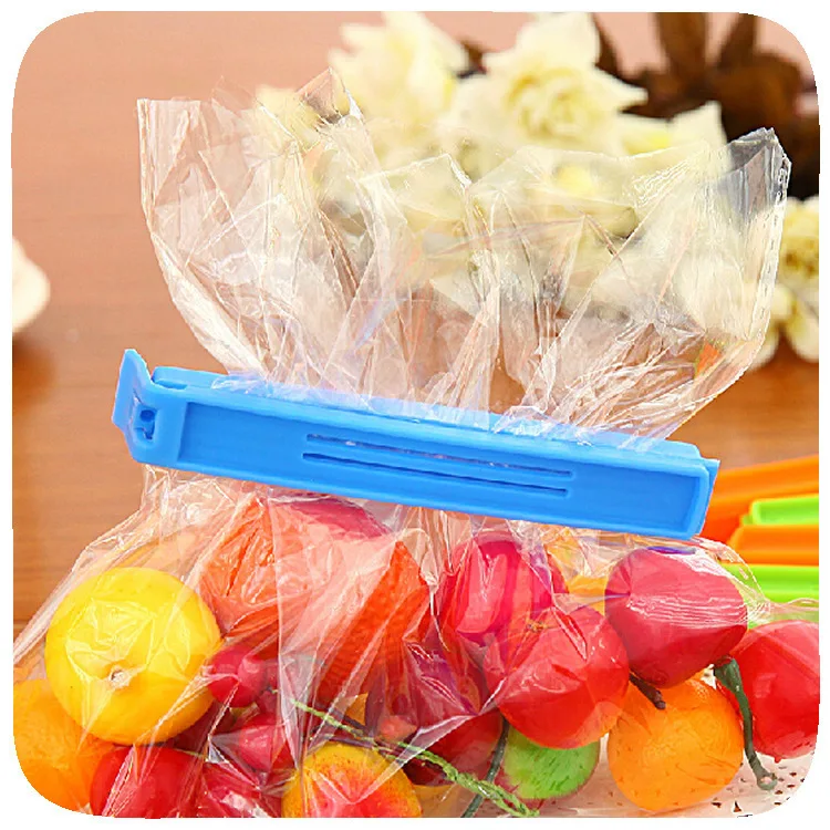 

2000pcs Portable New Kitchen Storage Food Snack Seal Sealing Bag Clips Sealer Clamp Plastic Tool Kitchen Accessories