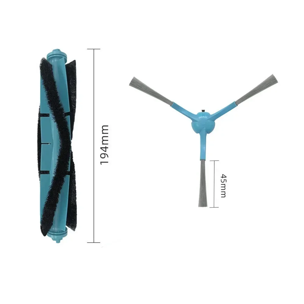 Kit spazzola a rullo principale e spazzola laterale per Conga 7490 8290