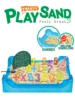 Moldable Play Sand Kit, Colorful Beach Sand, Magic Sand Art Kit with Sandbox Storage 300-500g for Choice Sensory Toys for Kids 4