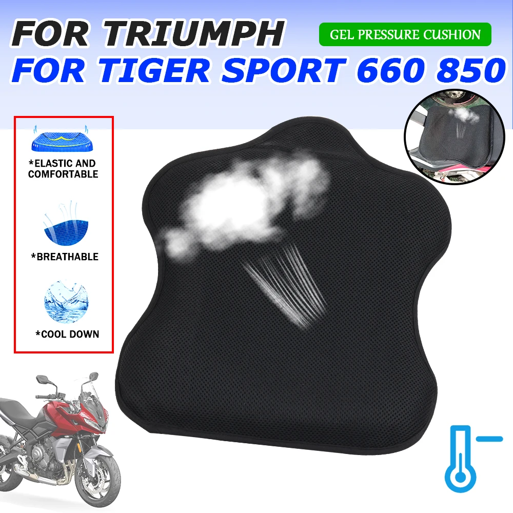 Per Triumph Tiger Sport 660 Tiger 850 Sport 2022 2023 Accessori Moto Gel Seat Gel Pad Gel Fodera Per Cuscino Rete Di Raffreddamento