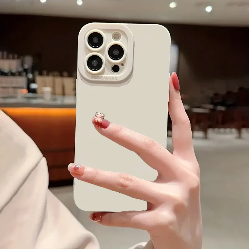 Luxuriöse stoßfeste Candy-Silikon-Handyhülle für iPhone 18 17 16 15 14 13 12 11 Pro Max Mini XS XR 7 8 Plus, matte weiche TPU-Hülle – Detail 10