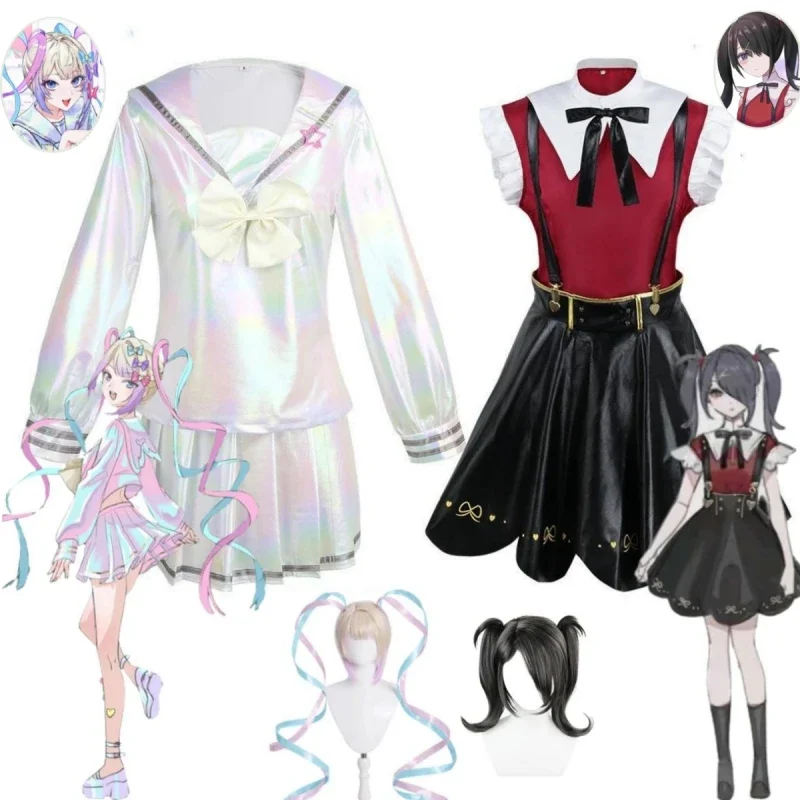 

Game NEEDY GIRL OVERDOSE KAngel Cosplay Shoes Lolita Girls Beautiful Laser JK Sailor Suit Cosplay Costumes School Uniform