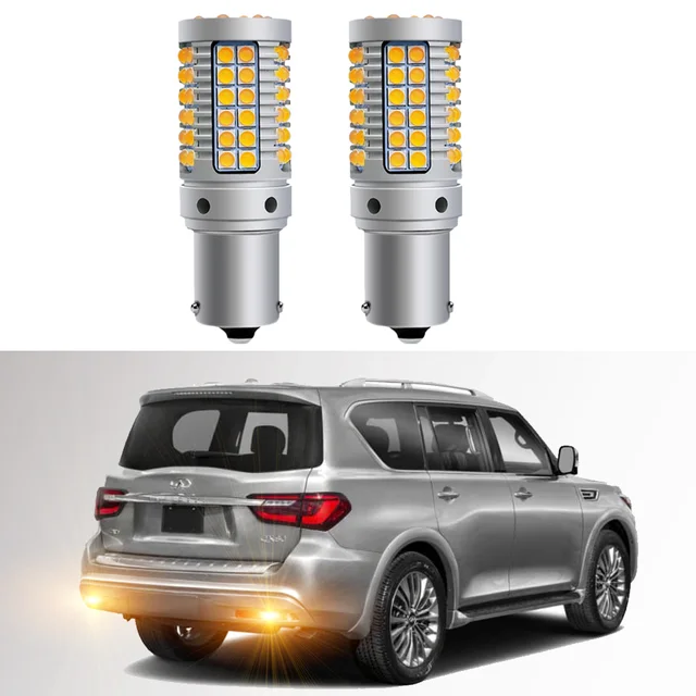 For Infiniti QX80 2019 2020 2021 2022 LED Bulb Exterior Turn Signal Tail Light Canbus - - Racext 1