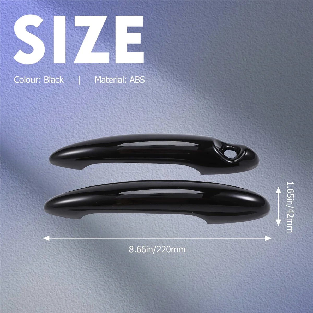 2 Pcs ABS Black Door Handle Cover for MINI Cooper S R50 R53 R56