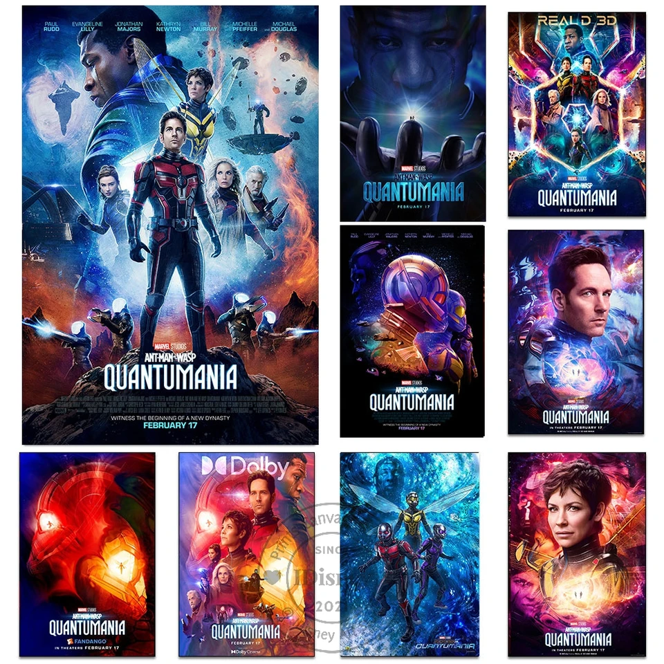 Homem-formiga e a vespa: quantumania cartaz disney 2023 impressão de filme  pintura em tela fantasia filme parede arte imagem sala decoração da sua  casa - AliExpress