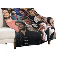 Ben Barnes Collage Throw Blanket Nap Blanket Blanket For Sofa Plaid on the sofa Warm Blanket 1