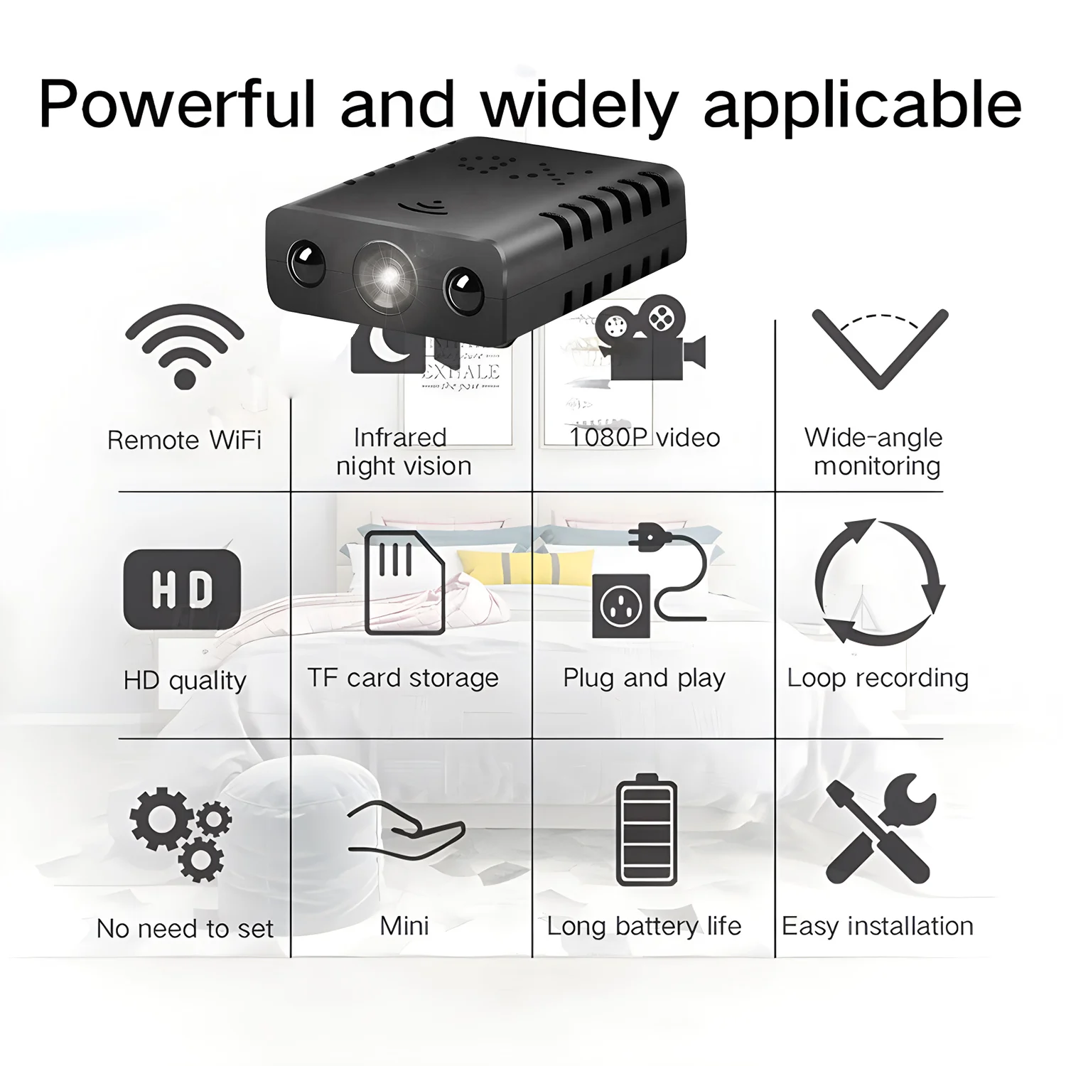 1080P HD Mini Camera XD Wireless Small Camcorders Portable Mini Cam Intelligent Infrared Night Vision Security Camer 4