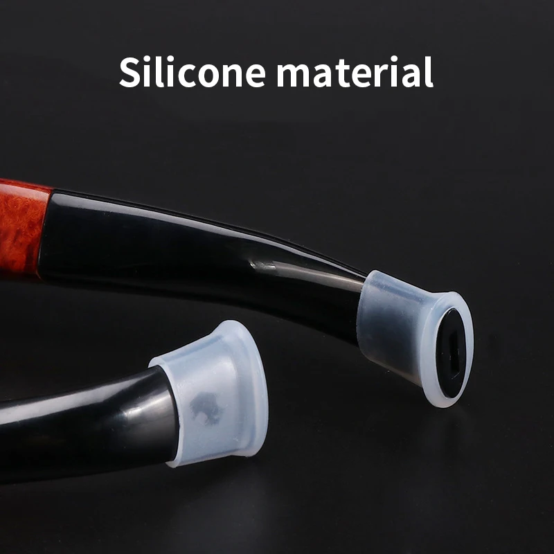 Smoking Pipe Mouthpiece Silicone Protective Case 10/12mm Protection Ring for Tobacco Pipes Smoking Tip Assceeories 10Pcs tobacco pipe