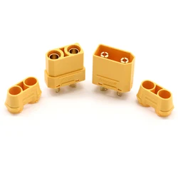 AMASS XT90PB – adaptateur connecteur convertisseur mâle femelle 100mm pour hélicoptère RC, bricolage, pièces de jouets, 5 / 10/50/4.5 paires 