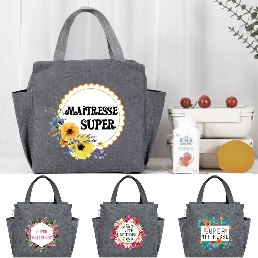 Lunch Box Child Thermal Bag Women Picnic Food Cooler Handbag Waterproof Portable Large Capacity Lunch Bags Maitresse Tote Pouch modern simplicity lunch bag office worker bring meals insulated handbag child picnic food preservation thermal pouch supplies