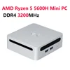SZBOX AMD Ryzen 5 5600H Windows 11 Mini PC DDR4 3200MHz 16GB 512GB NVMe SSD 2*DDR4 Slots WIFI6 Desktop Game Computer 1