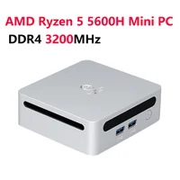 SZBOX AMD Ryzen 5 5600H Windows 11 Mini PC DDR4 3200MHz 16GB 512GB NVMe SSD 2*DDR4 Slots WIFI6 Desktop Game Computer 1