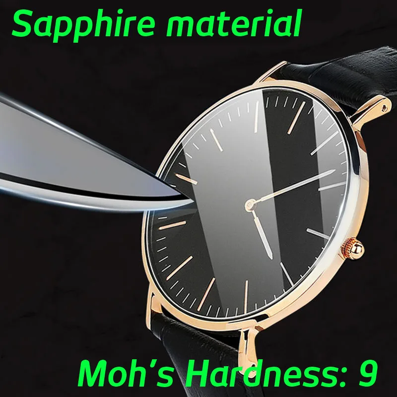 Mineral Glass Domed Sapphire Watch Crystal AR Blue/Red Double Dome