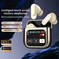Auriculares TWS ANC con cancelación activa de ruido, cascos con Control táctil, pantalla LCD, sonido Premium Supergraves, micrófono ENC SE-60