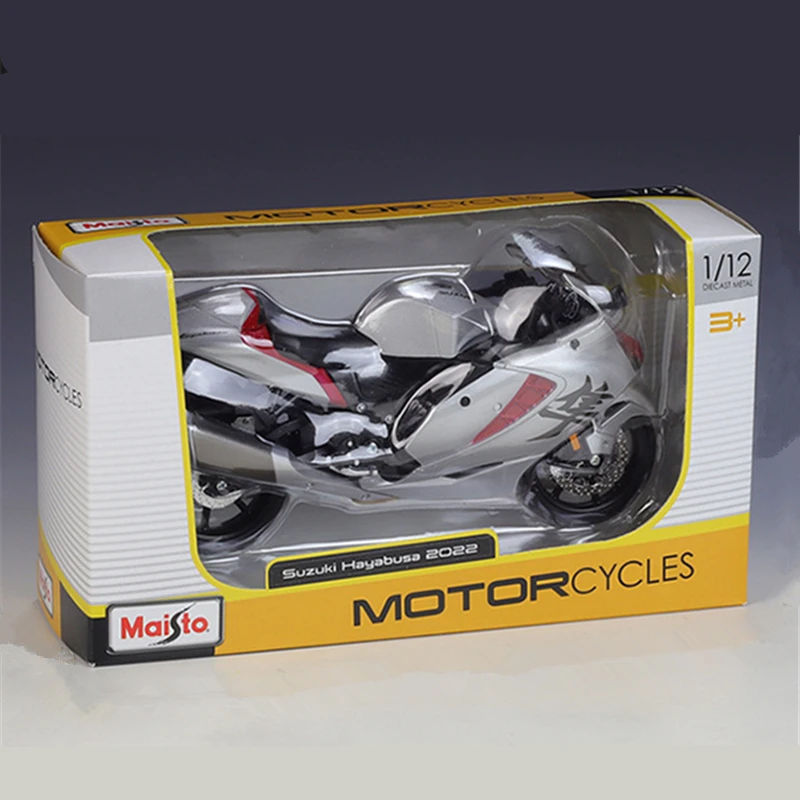Maisto 1:12 SUZUKI 2022 Hayabusa Alloy Racing Motorcycle Model Diecasts Metal Toy Street Sports Motorcycle Model Childrens Gifts 6