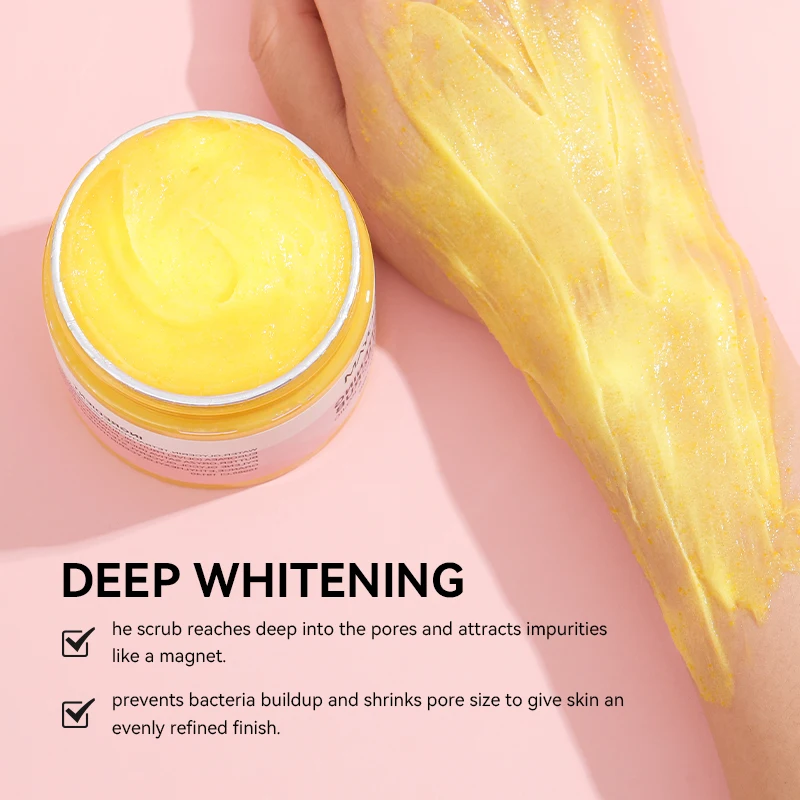 Turmeric Kojic Brightening Bikini Scrub Natural Plant Deep Cleansing Moisturizing Body Scrub Skincare Products