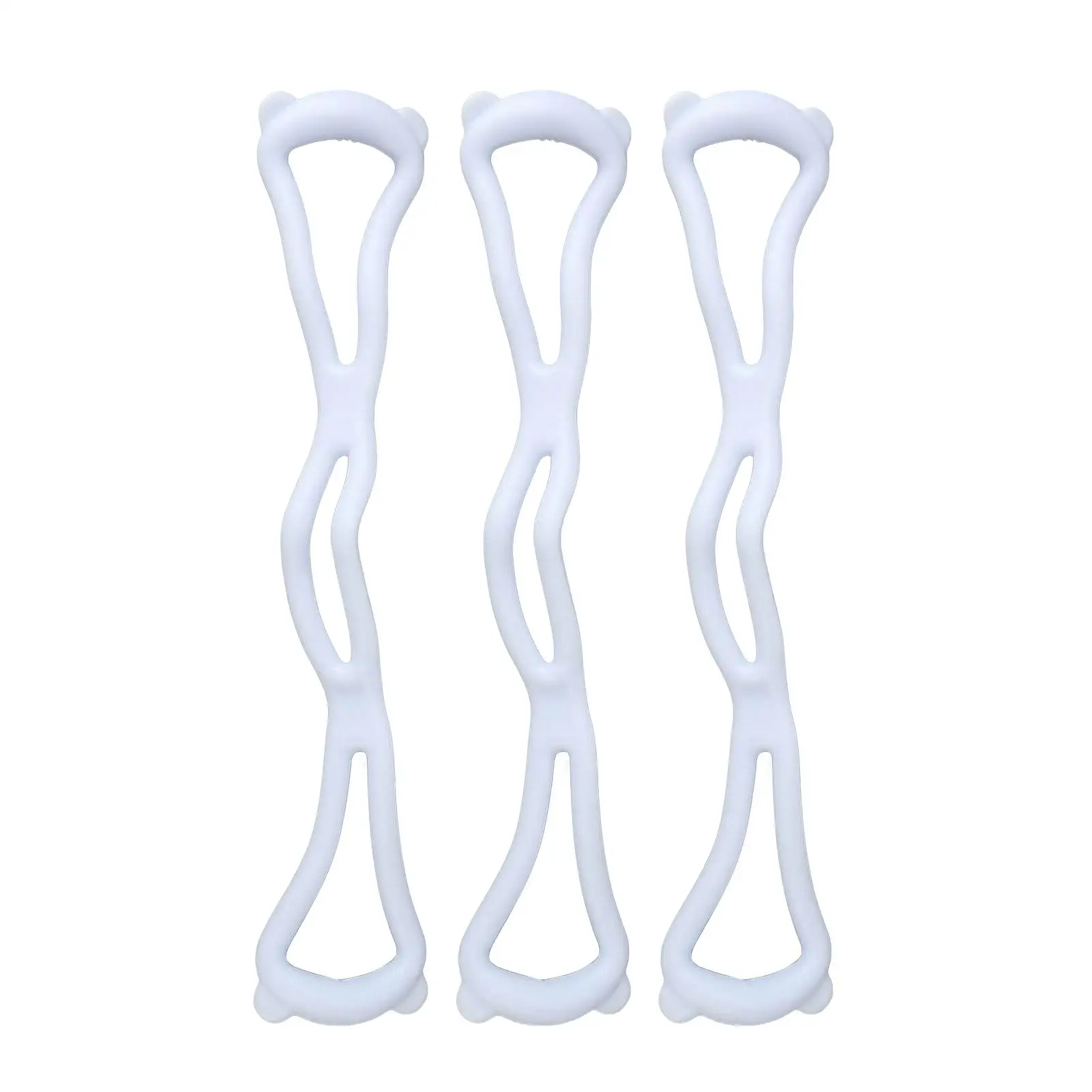 

Blue 8-Shaped Fitness Resistance Band: Shoulder Elastic Rope with Massage Points - Portable for Home Workouts