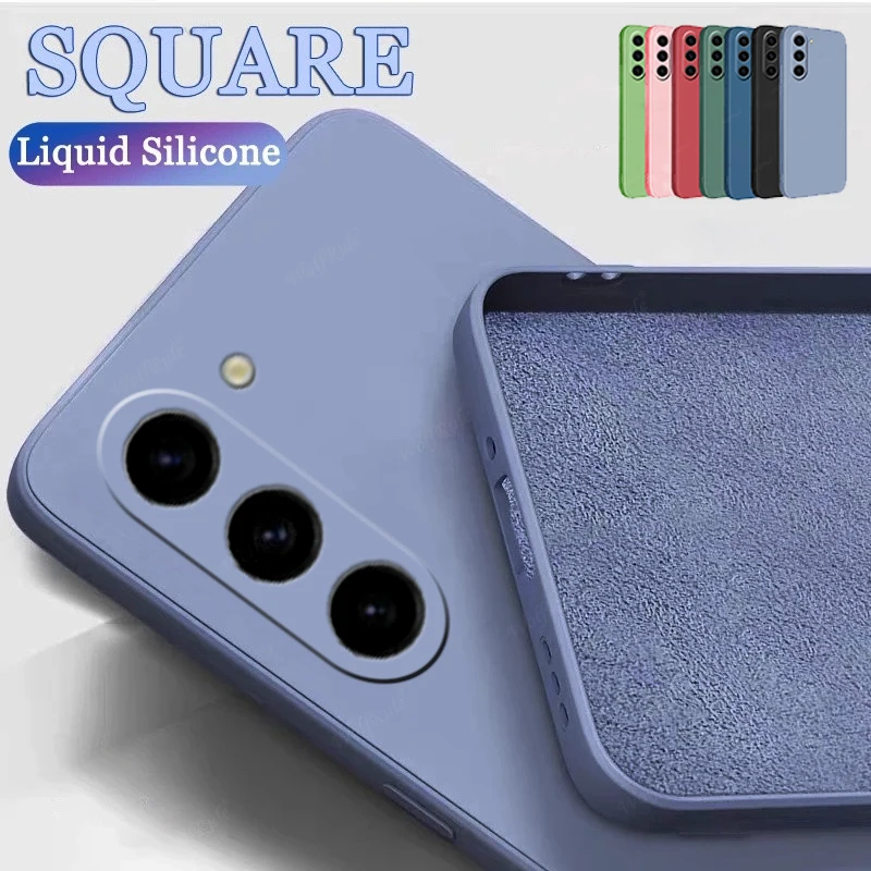 Per Samsung A54 Cover Case Samsung A54 Capas Paraurti Antiurto Originale Silicone Liquido Tpu Soft Funda Samsung Galaxy A54 A 54