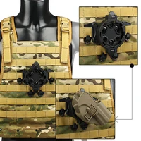 Tactical 360 Degree Angles RotationQuick Release Molle Holster Strike Platforms Mount  Speed Clip Adapter for Hunting Pistol 2