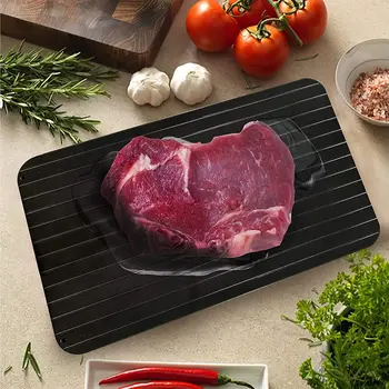 Meat Defrosting Tray Rapid Defrost Plate for Food Natural Miracle Thawing Mat Fast Thaw Board Master Meat Defroster Tray