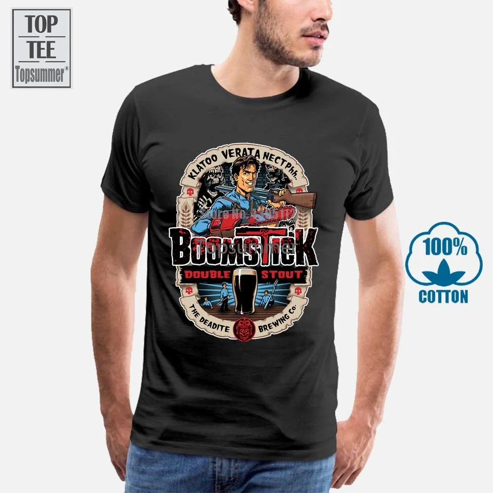 

Cool Tees Crew Neck Short Sleeve Fashion 2018 Ash Vs Evil Dead Series New Tee Shirts For Men