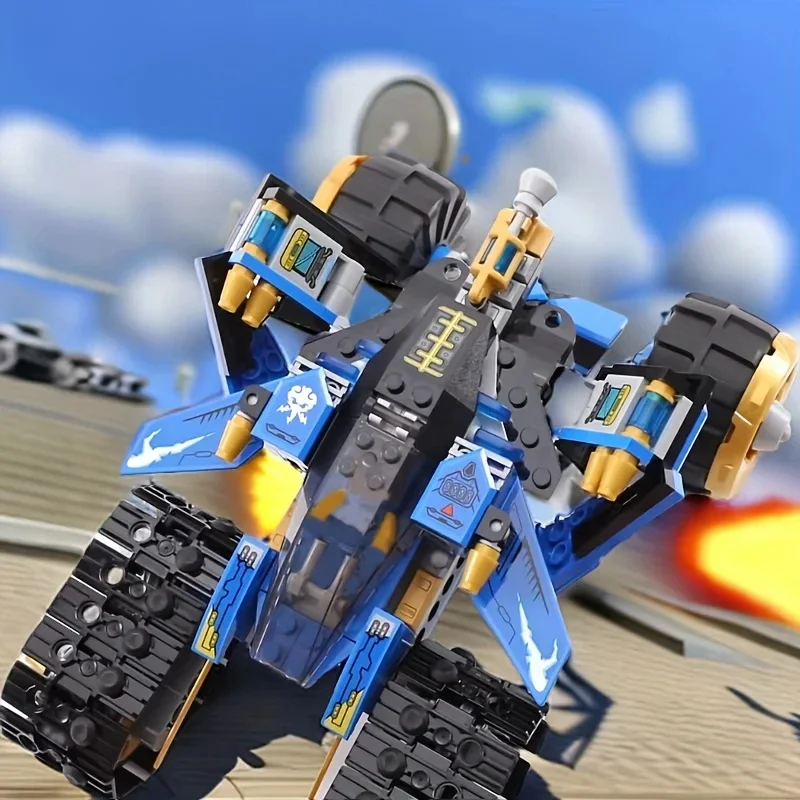 ★MeChan★ 576PCS Technical Ninja Thunder Raider Mechanical Warrior