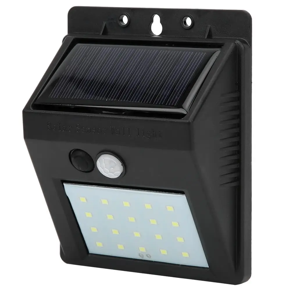 Description Picture 4 of itemSolar Sensor Wall Lamp 20LED for Outdoor Yard Corridor Driveways Porches Garden Security PIR Sensor + Light Control