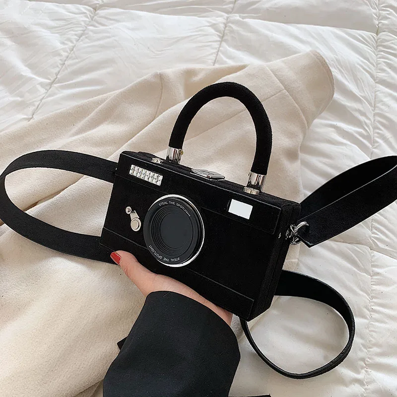 

Camera Bags for Women 2023 New Abrasive Leather Purses and Handbags Personalized Funny Party Vintage Cute Shoulder Bag Woman