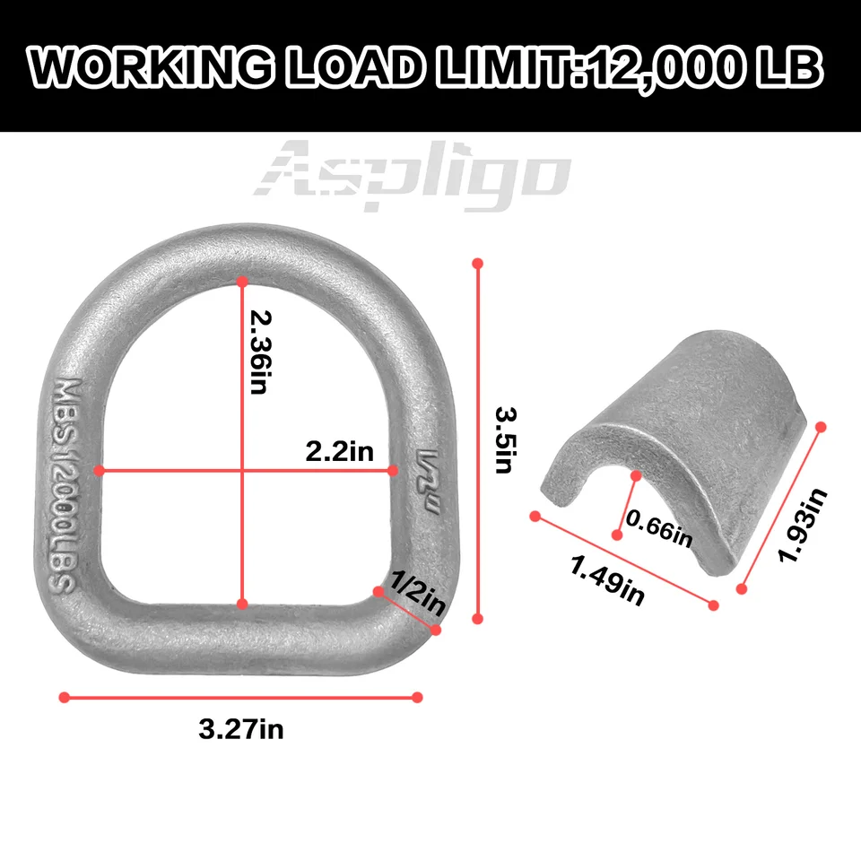 안전하고 신뢰할 수 있는 Aspligo 헤비 듀티 트레일러 트럭 D 링