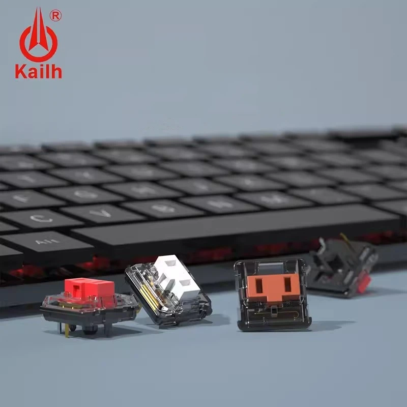 Kailh-interruptor Rgb Ultrafino para Teclado Mecânico do Jogo Perfil Baixo Metade Alta Backlit Marrom Branco Azul Vermelho - Imagem 5