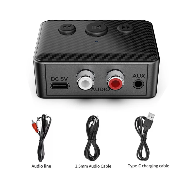 Wireless Bluetooth 5.4 Audio Receiver with Stereo Music Adapter and USB Connectivity