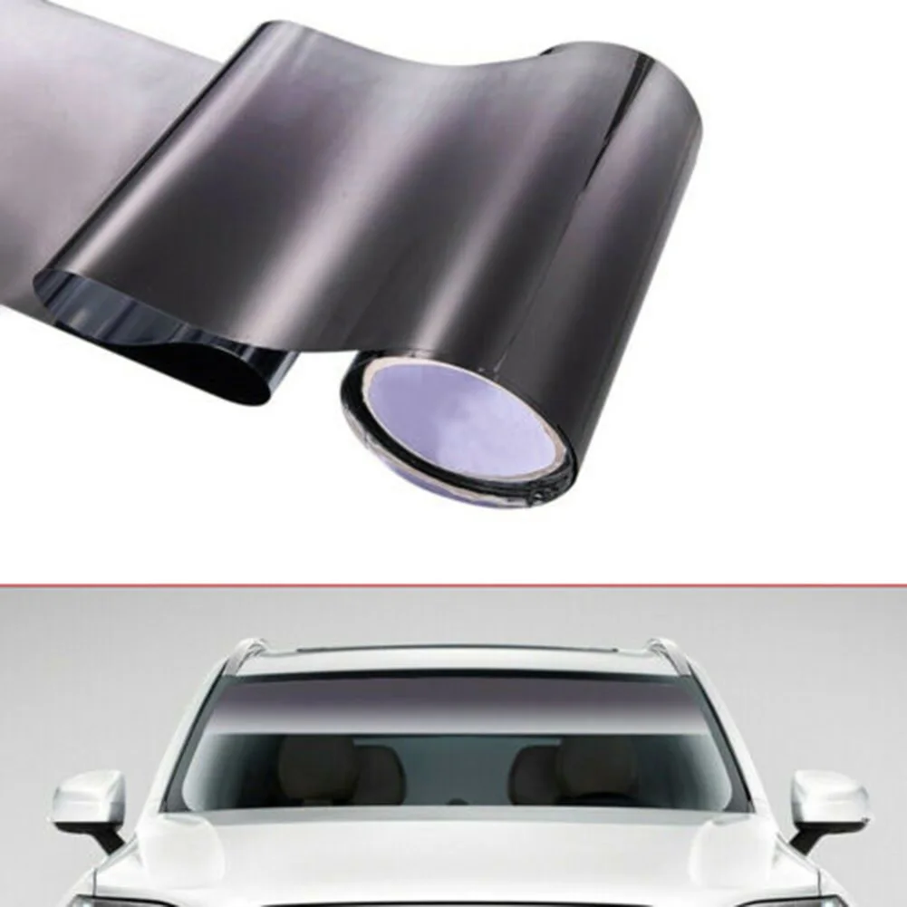20cm*150cm Car Sun Visor Strip Tint Film Front Windshield UV Shade