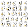 Fit Qikaola 925 Original Bracelets Love 26 English Letters Series Silvering Charms Beads For DIY Birthday Jewelry Making 1