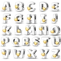 Fit Qikaola 925 Original Bracelets Love 26 English Letters Series Silvering Charms Beads For DIY Birthday Jewelry Making 1