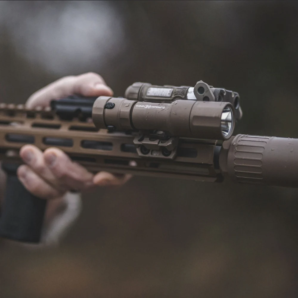 SOTAC-Tactical Cloud Defensive Flashlight, High Lumen1300 Weapon, Scout Light, Dual Function Switches, REIN 2.0, REIN 1.0 2