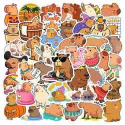 Cute Capybara PVC Sticker Pack - Aesthetic Decorations for Scrapbooking and Stationery (50PCS)