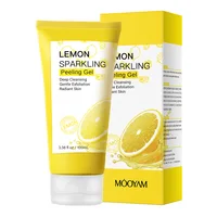 Lemon Face Wash Facial Cleanser Face Exfoliating Gel Moisturizing Remove Dead Skin Blackhead Exfoliator Facial Scrub Exfoliation 1