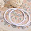 30Pcs Wreath Plastic Hoops Macrame Hoops Wall Hanging DIY Crafts Dream Catcher Frames White Dream Catchers For Home decoration 4