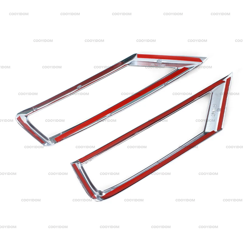Car Front Bumper Grille Fog Light Cover Trim Fog Lamp Chrome Styling Decoration For Volkswagen VW Tiguan