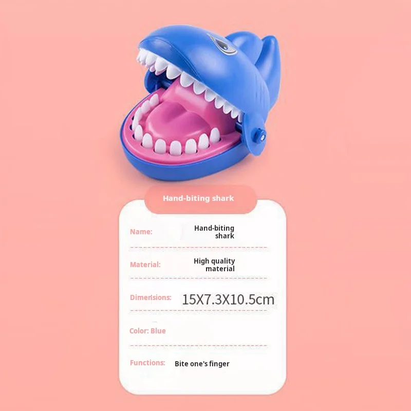 1PC Biting People with Teeth Biting Fingers Big Mouth Shark Children's Parent Child Gift Trick Toy