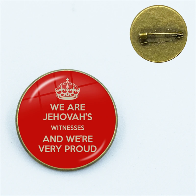 Vintage Jehovah's Witnesses No BLOOD Pin JW.ORG Charms Glass
