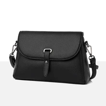 

Fashion Trend Luxury Designer Handbags Women'S Genuine Leather Casual Vintage Shoulder Bags For Women Korean Black Messenger Bag
